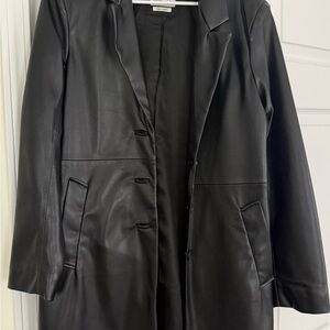 Abercrombie & Fitch Women's Black Vegan Leather Jacket